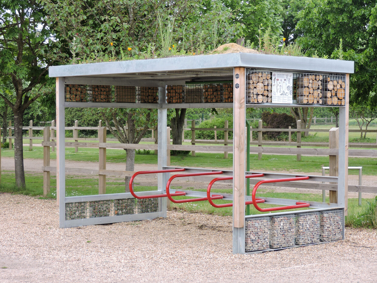 Our Green Roof Bike Shelter 